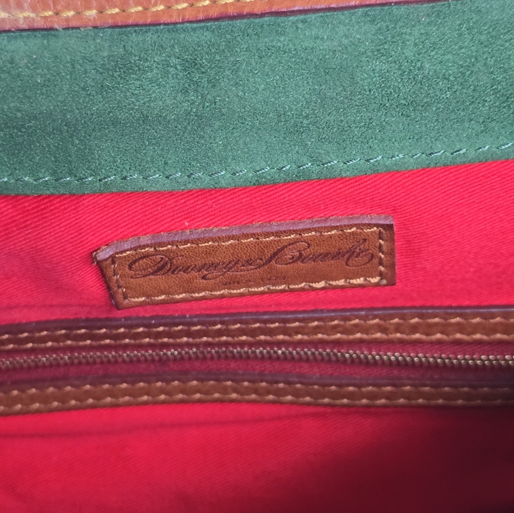 Dooney & Bourke Brown Leather Satchel - Picture 10 of 16